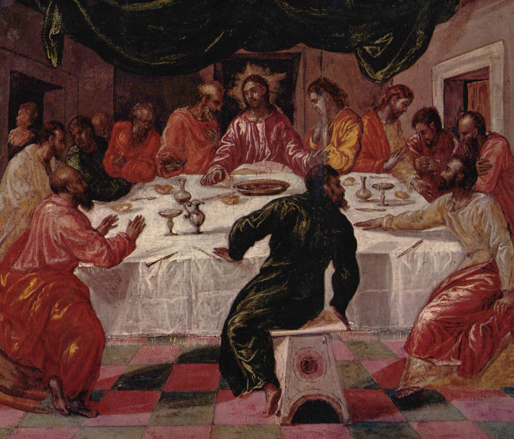 Last Supper in Detail El Greco